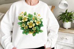 St Patrick Day Flowers Clipart Product Image 2