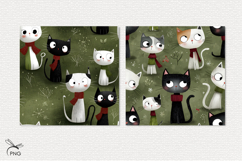 Cute kittens digital paper, seamless pattern Product Image 2