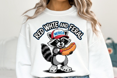 Red White and Feral svg | Svg Files for Cricut | Shirt Svg Product Image 1