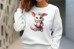 Adorable Animal Bunny Clipart, Watercolor Clipart Product Image 2