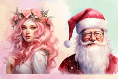 Pink Christmas Clipart, Bundle, Christmas PNG Product Image 3