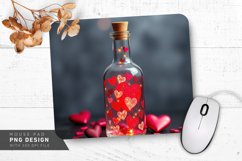 Floral Heart Frame Mouse Pad PNG Design Product Image 1