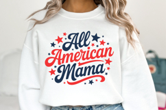 All American Mama Svg | 4th of july Svg | Shirt Svg Product Image 1