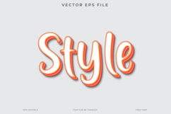 Style Text Effect 3D Vector EPS Editable File Product Image 1