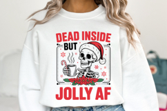 Dead Inside but Jolly AF Svg | Christmas Svg | Shirt Svg Product Image 2