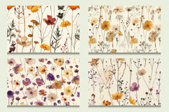 Dry Pressed Flowers Cutting Boards sublimation Design Product Image 2