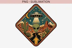 Roswell road trip png design for T-shirts Product Image 4
