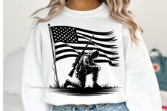 USA Solider Svg Design | Svg Cut Files | Shirt Svg Product Image 2