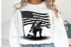 USA Solider Svg Design | Svg Cut Files | Shirt Svg Product Image 2