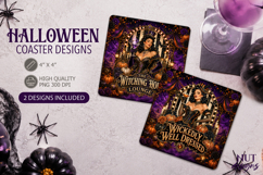 Halloween Glamour Coaster Carnival Witch Circus Product Image 1