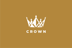 Abstract Crown Logo Design Vector Template Product Image 3