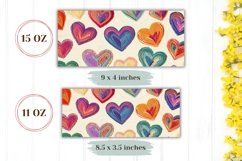 Knitted Love Mug Design, Love Hearts Mug Sublimation Product Image 2