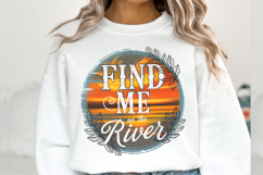 Find me on the River svg | Svg Files for Cricut | Shirt Svg Product Image 1