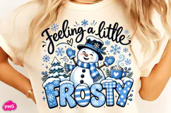Feeling A Little Frosty PNG, Retro Frosty Christmas PNG Product Image 2