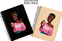 Motivational Melanin woman Sublimation PNG, Graphic Illustra Product Image 2