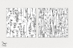 Floral digital paper, background clipart Product Image 2