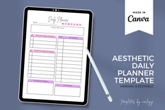 Aesthetic Daily Planner Template | Minimalist Productivity Product Image 2