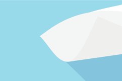 White paper page A4 size. Vector A3 size paper mock up logo. Product Image 1