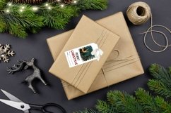 Cozy Winter Gift Tags, Christmas Deer Gift Tag Template Product Image 2