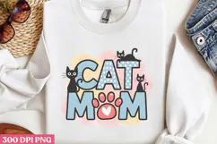 Cat Mom PNG, Cat Mom Sublimation PNG Product Image 3