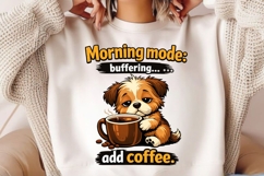 Coffee First Opinions Later Funny Dog Coffee Lover Shirt Product Image 2