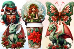 Christmas Fairy Clipart Sublimation, Fairy Christmas Product Image 3