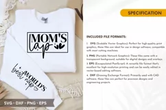 Moms Lap SVG - Mother's Day Sleeve T shirt Design Product Image 2