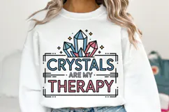 Crystals are my therapy Svg | Halloween Svg | Shirt Svg Product Image 1