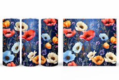 Flowers Tumbler Design. Flowers Tumbler Wrap Sublimation Product Image 2