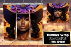 Melanin Majesty 3D Tumbler Wrap 20oz Product Image 1