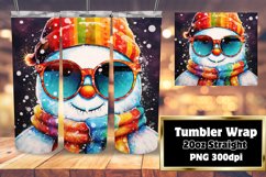 Winter Holiday 3D Vibrant Tumbler Design 20oz Product Image 1