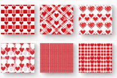 Valentine Day Red White Plaid Tumbler Wrap, 20oz Skinny Tumb Product Image 2