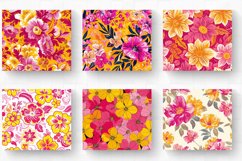 Bright Pink &amp; Yellow Floral Tumbler Wrap, 20oz Skinny Tumble Product Image 2