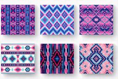 Aztec Pink Blue Knitted Tumbler Wrap, 20oz Skinny Tumbler Wr Product Image 2