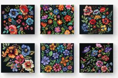 Summer Embroidery Floral Flower Tumbler Wrap, 20oz Skinny Tu Product Image 2