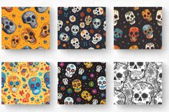 Halloween Sugar Skulls Tumbler Wrap, 20oz Skinny Tumbler Wra Product Image 2