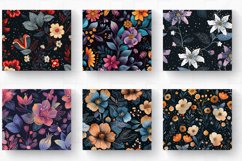 Midnight Boho Blossoms Tumbler Wraps, 20oz Skinny Tumbler Wr Product Image 2