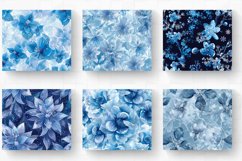 Winter Frozen Flowers Tumbler Wrap, 20oz Skinny Tumbler Wrap Product Image 2