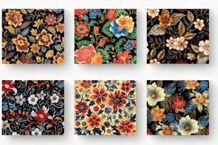 Batik Fabric Flowers Printable Tumbler Wrap, 20oz Skinny Tum Product Image 2