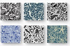 Abstract Glyph Doodles Sea Tumbler Wrap, 20oz Skinny Tumbler Product Image 2