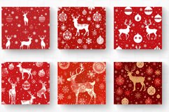 Red Festive Snowflakes Christmas Tumbler Wrap, 20oz Skinny T Product Image 2