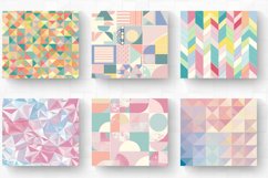 Pastel Geometric Shapes Tumbler Wrap, 20oz Skinny Tumbler Wr Product Image 2