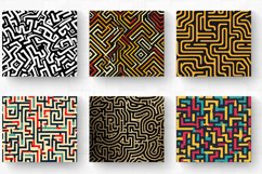 Abstract Maze Tumbler Wrap, 20oz Skinny Tumbler Wrap Product Image 2