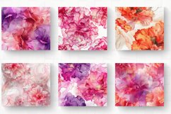 Luxury Carnation Alcohol Ink Flowers Tumbler Wrap, 20oz Skin Product Image 2