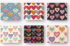 Cute Knitted Hearts Tumbler Wrap, 20oz Skinny Tumbler Wrap Product Image 2