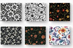 Swirling Flowers Tumbler Wrap, 20oz Skinny Tumbler Wraps Product Image 2