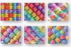 Rainbow 3d Macaroons Tumbler Wrap, 20oz Skinny Tumbler Wrap Product Image 2