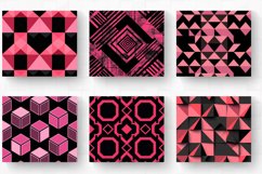 Pink and Black Geometric Tumbler Wrap, 20oz Skinny Tumbler W Product Image 2