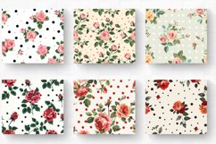 Polka Dots &amp; Rose Flowers Tumbler Wrap, 20oz Skinny Tumbler Product Image 2