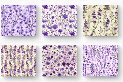 Purple Wildflowers Tumbler Wrap, 20oz Skinny Tumbler Wrap Product Image 2